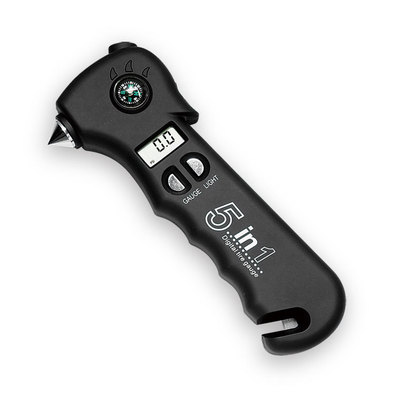 5 in 1 tire pressure gauge with